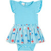 Bomb Pop Short Sleeve Tutu Bodysuit, Blue - Onesies - 1 - thumbnail