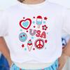 4th Of July Doodle Short Sleeve T-Shirt, White - T-Shirts - 2