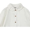 Winnie Peter Pan Collar Long Sleeve Blouse, Off-White - Blouses - 4