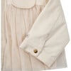 Verlaine Concealed Zip Dainty Tulle Jacket, Soft Powder - Jackets - 5