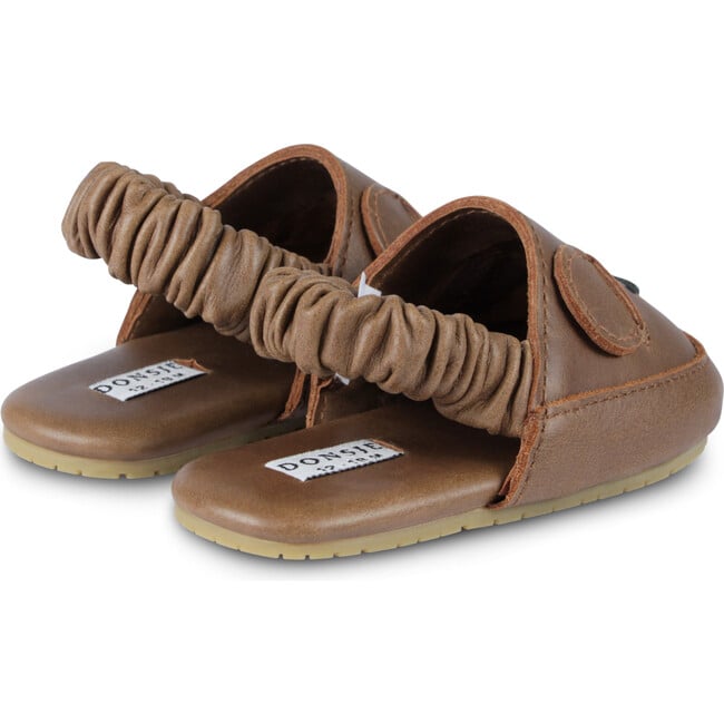 Vallie Bear Classic Leather Sling-Back Sandals, Cognac - Sandals - 4