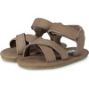 Tobi Nubuck Cross Strap Sandals, Truffle - Sandals - 1 - thumbnail