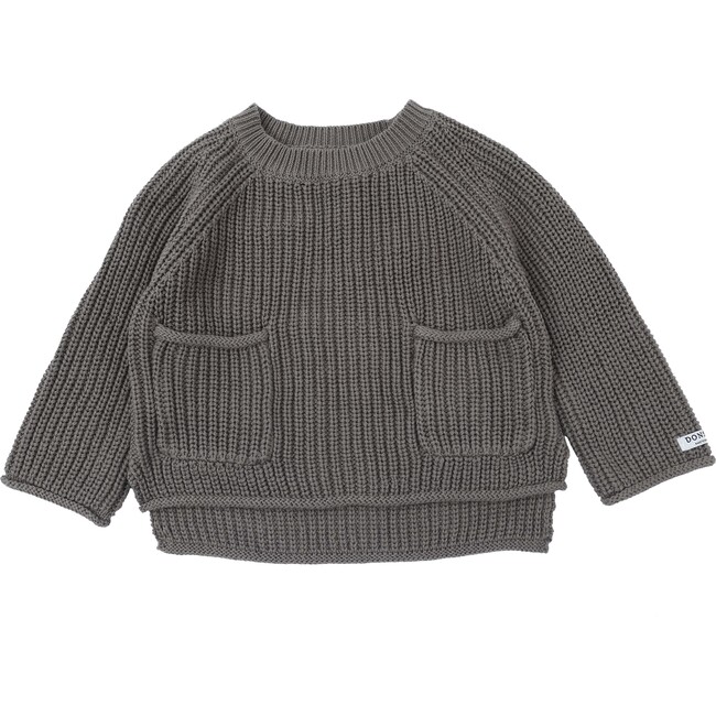 Stella Rib Knit Sweater, Dark Taupe