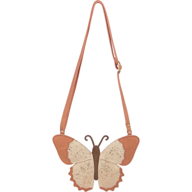 Toto Papillon Suede Purse, Cream Metallic - Bags - 3