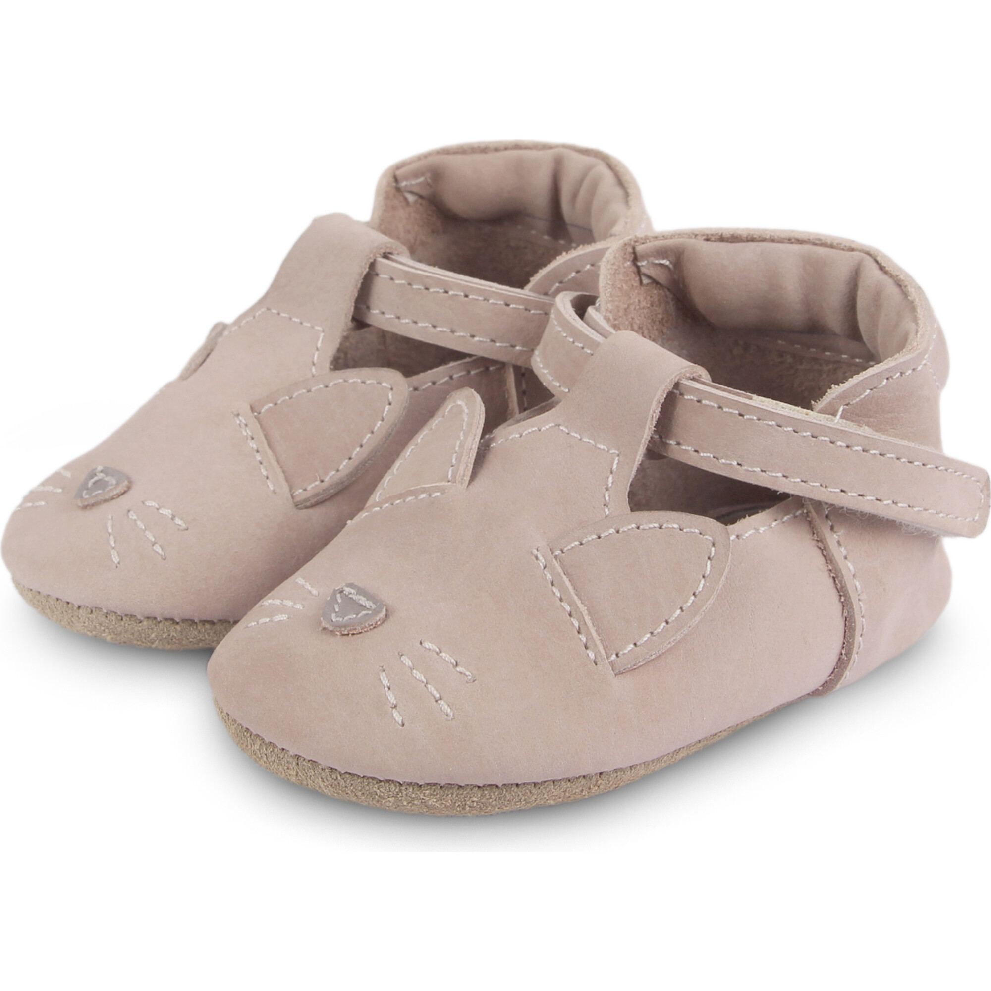 Spark Cat Classic Nubuck T-Bar Shoes, Lilac - T-Straps - 1