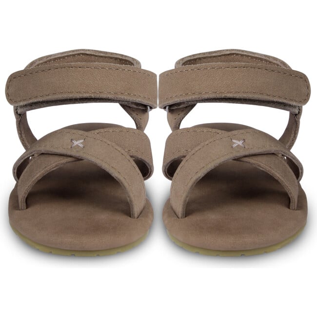 Tobi Nubuck Cross Strap Sandals, Truffle - Sandals - 3