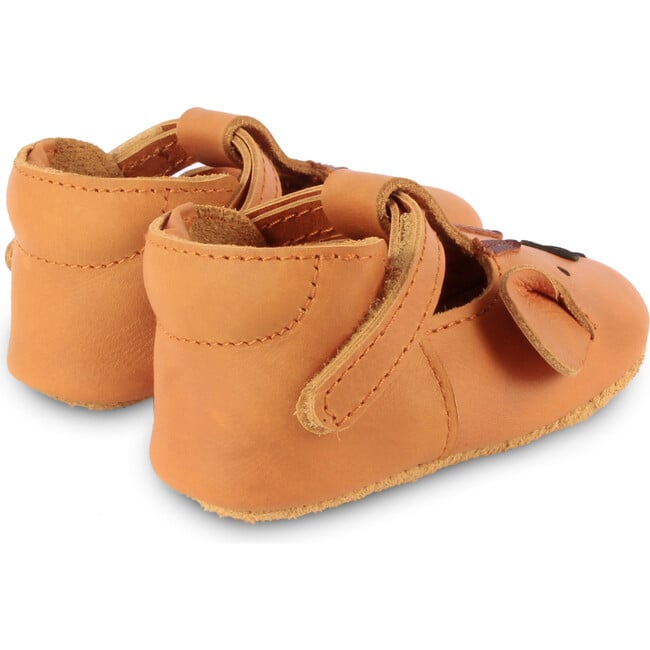 Spark Classic Leather T-Bar Shoes, Tiger, Camel - Crib Shoes - 3