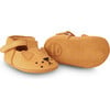 Spark Lion Classic Nubuck T-Bar Shoes, Caramel - Crib Shoes - 5