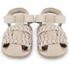 Pam Classic Leather Braided 3-Strap Sandals, Ivory - Sandals - 3