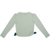 Nia Watermelon Patch Upf 50+ Long Sleeve Swim Shirt, Desert Sage - Shirts - 1 - thumbnail