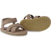 Tobi Nubuck Cross Strap Sandals, Truffle - Sandals - 6