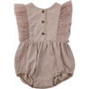 Odine Tulle Ruffle Shoulder Bubble Playsuit, Vintage Rose - Onesies - 1 - thumbnail