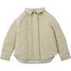 Nevis Drop Shoulder Concealed Zip Puffer Jacket, Vintage Khaki - Jackets - 1 - thumbnail