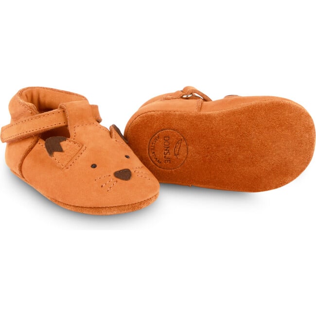 Spark Fox Classic Nubuck T-Bar Shoes, Maple - Crib Shoes - 5