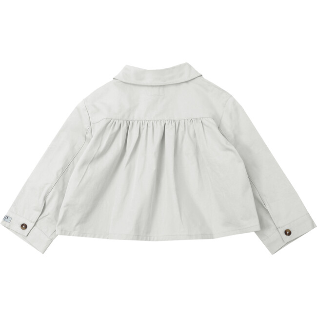 Noomi Peter Pan Collar 3-Buttoned Jacket, Ecru - Jackets - 3