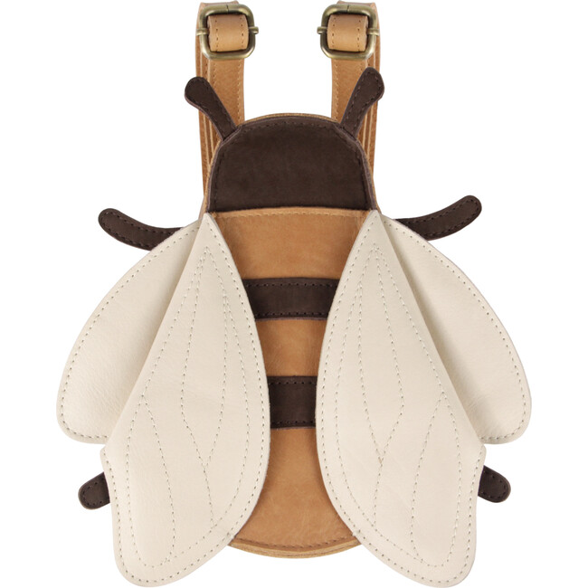 Mur Bee Classic Leather Backpack, Camel