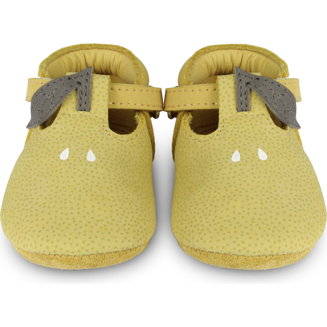 Nanoe Lemon Nubuck T-Bar Shoes, Canary Dotted - T-Straps - 3