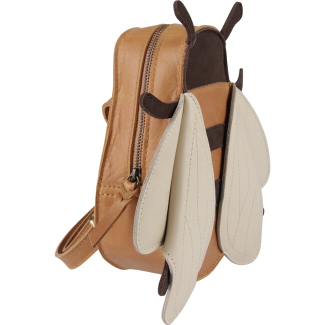 Mur Bee Classic Leather Backpack, Camel - Backpacks - 3