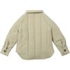 Nevis Drop Shoulder Concealed Zip Puffer Jacket, Vintage Khaki - Jackets - 3