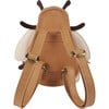 Mur Bee Classic Leather Backpack, Camel - Backpacks - 4