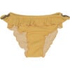 Sisi Lemon Patch Ruffle Waist & Trim Swimming Briefs, Soft Honey - Two Pieces - 1 - thumbnail