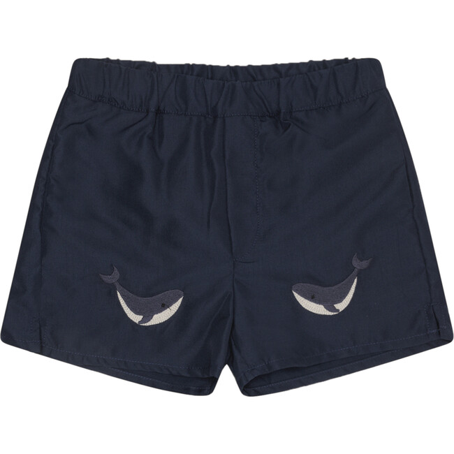 Seba Whale Swim Shorts, Navy