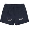 Seba Whale Swim Shorts, Navy - Swim Trunks - 1 - thumbnail