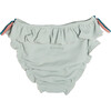 Sisi Watermelon Patch Ruffle Waist & Trim Swimming Briefs, Desert Sage - Two Pieces - 3