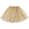 Pien Tulle Skirt, Vintage Khaki Metallic - Skirts - 1 - thumbnail