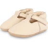 Elia Leather T-Bar Shoes, Cream - Crib Shoes - 1 - thumbnail