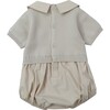 Sieber Peter Pan Collar Short Sleeve Romper, Champagne - Rompers - 3