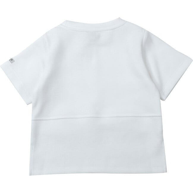 Fernant Crew Neck 2-Pocket Panel T-Shirt, Off-White - T-Shirts - 3