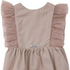 Odine Tulle Ruffle Shoulder Bubble Playsuit, Vintage Rose - Onesies - 6