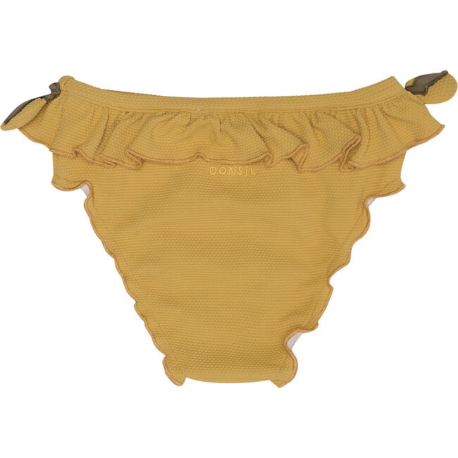 Sisi Lemon Patch Ruffle Waist & Trim Swimming Briefs, Soft Honey - Two Pieces - 3