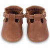 Elia Classic Leather T-Bar Shoes, Cognac - Crib Shoes - 3