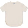 Cones Short Sleeve Rounded Hem T-Shirt, Warm White - T-Shirts - 1 - thumbnail