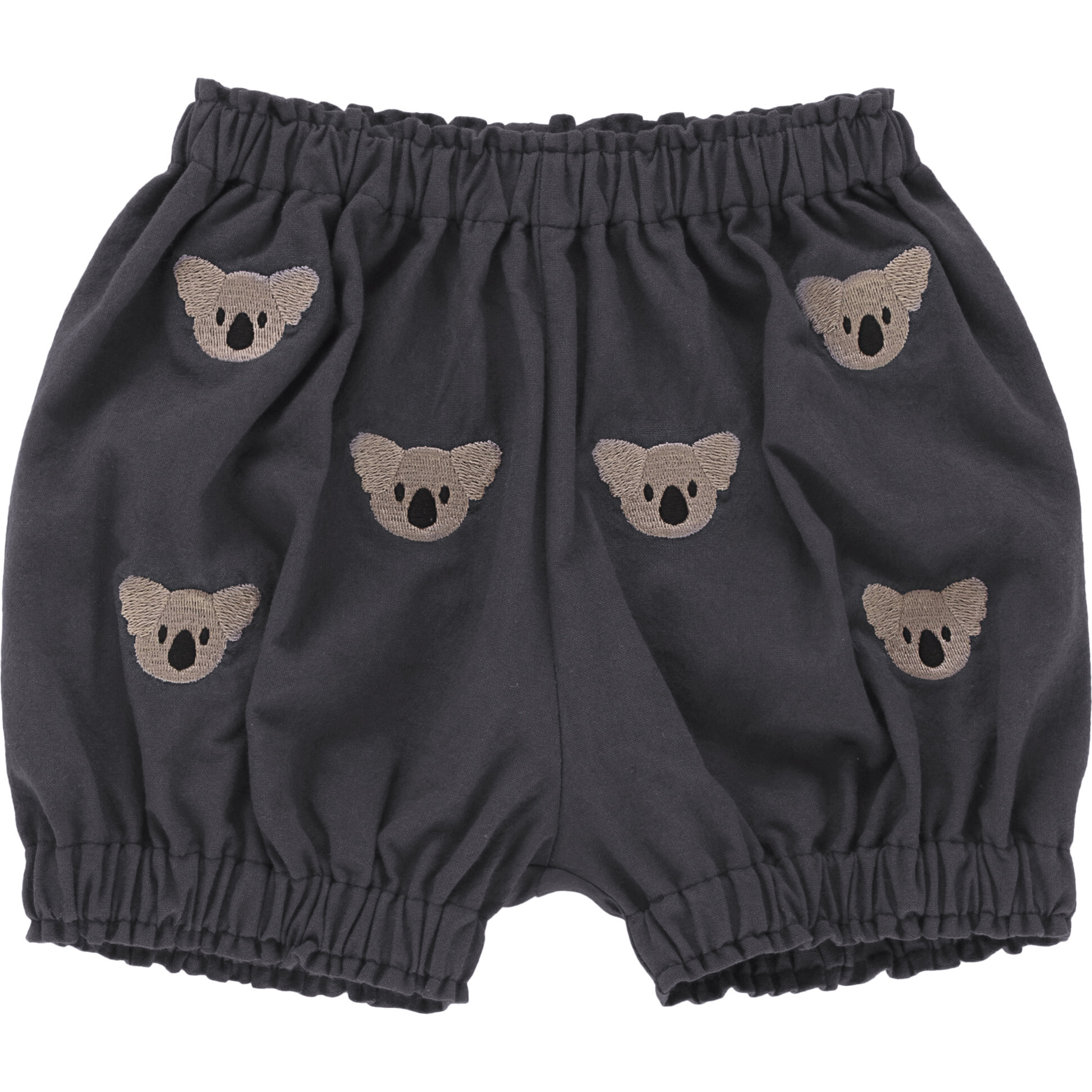 Carson Koala Embroidered Bloomers, Iron Grey - Bloomers - 1