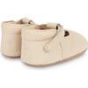 Elia Leather T-Bar Shoes, Cream - Crib Shoes - 4