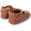 Elia Classic Leather T-Bar Shoes, Cognac - Crib Shoes - 4