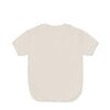 Cones Short Sleeve Rounded Hem T-Shirt, Warm White - T-Shirts - 3