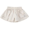 Mary 2-Front Pocket Wide Leg Shorts, Crispy White - Shorts - 1 - thumbnail