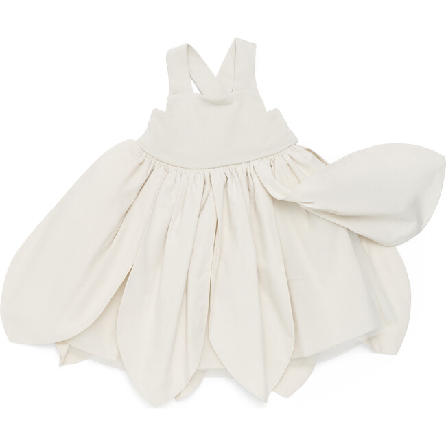 Laurence Sleeveless Petal-Shaped Skirt Dress, Birch