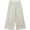 Brinki Pleated Wide-Leg Trousers, White Almond - Pants - 1 - thumbnail