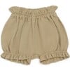 Klea Ruffle Hem Bloomers, Khaki Green - Bloomers - 1 - thumbnail