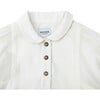 Lundi Peter Pan Collar A-Line Blouse, Lily White - Blouses - 4