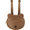 Kapi Bear Classic Leather Backpack, Cognac - Backpacks - 1 - thumbnail