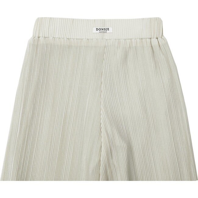 Brinki Pleated Wide-Leg Trousers, White Almond - Pants - 5