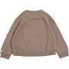 Loeke Bear Single Pocket Drop Shoulder Sweater, Hazelnut - Sweaters - 2