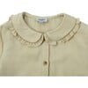 Luana Ruffled Peter Pan Collar Long Sleeve Blouse, Vintage Hay - Blouses - 4