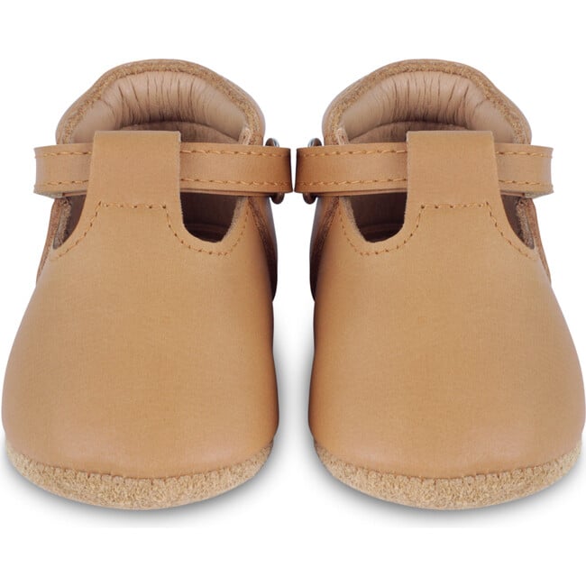 Elia Nubuck T-Bar Shoes, Caramel - Crib Shoes - 2